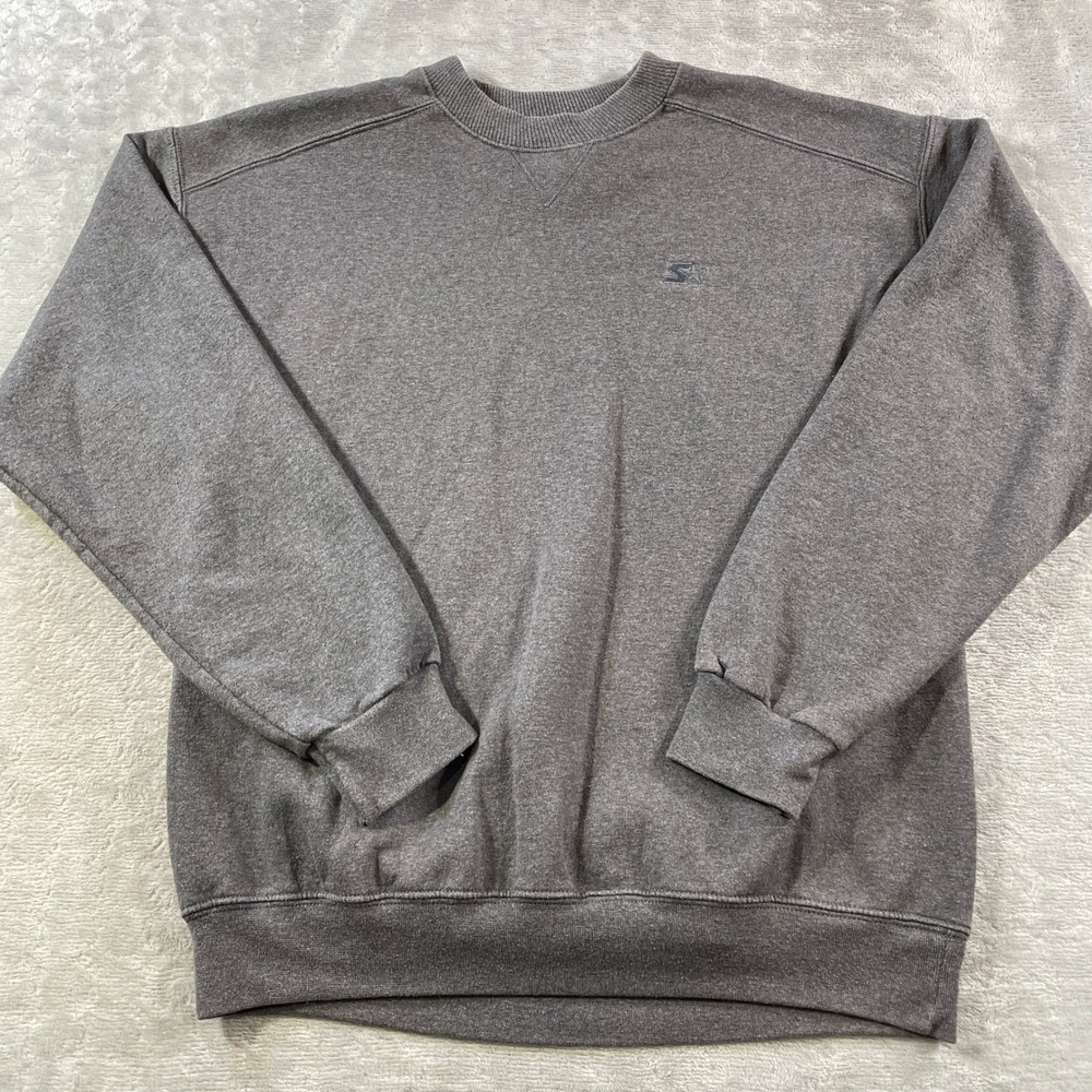 Vintage Starter‎ Pro80 Sweatshirt Medium Gray Heavyweight Crewneck 90s Grunge